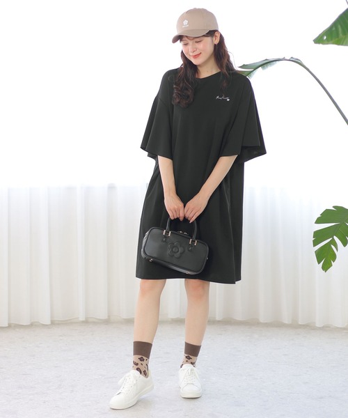 セール】スクエアエンボスデイジー 2WAYミニトート（トートバッグ