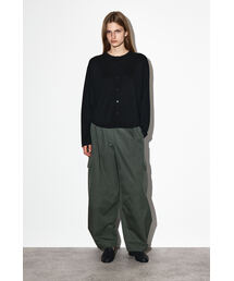 COS ユーティリティバレルレッグカーゴパンツ ブラック UTILITY BARREL-LEG TROUSERS ユーティリティバレルレッグパンツ