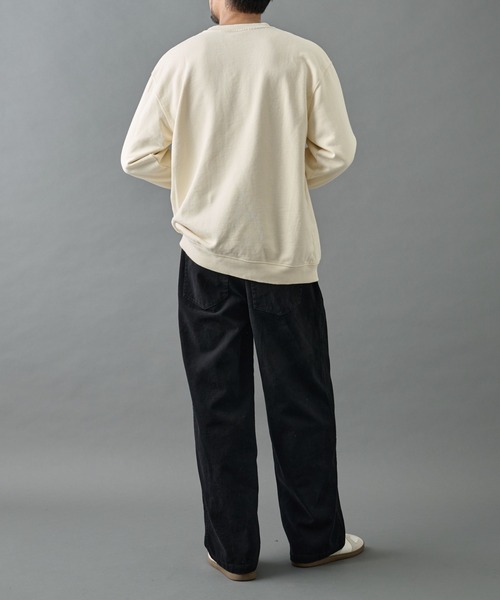 COLONY 2139（コロニートゥーワンスリーナイン）の「ヴィンテージカスレカレッジスウェット（スウェット・メンズ・アイボリー/ネイビー/チャコールグレー・LARGE/MEDIUM）」の22枚目の写真