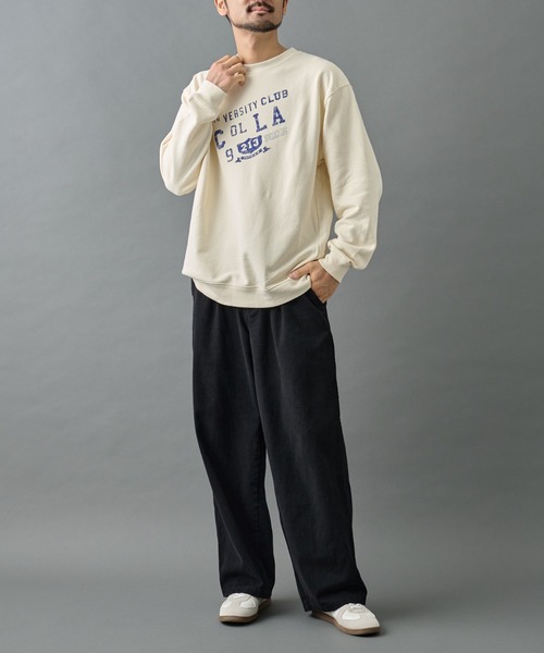 COLONY 2139（コロニートゥーワンスリーナイン）の「ヴィンテージカスレカレッジスウェット（スウェット・メンズ・アイボリー/ネイビー/チャコールグレー・LARGE/MEDIUM）」の20枚目の写真