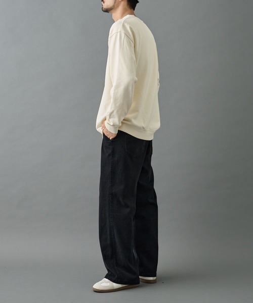 COLONY 2139（コロニートゥーワンスリーナイン）の「ヴィンテージカスレカレッジスウェット（スウェット・メンズ・アイボリー/ネイビー/チャコールグレー・LARGE/MEDIUM）」の21枚目の写真