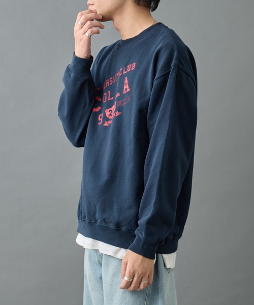 COLONY 2139（コロニートゥーワンスリーナイン）の「ヴィンテージカスレカレッジスウェット（スウェット・メンズ・アイボリー/ネイビー/チャコールグレー・LARGE/MEDIUM）」の17枚目の写真