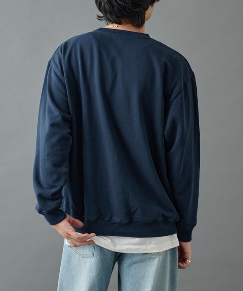 COLONY 2139（コロニートゥーワンスリーナイン）の「ヴィンテージカスレカレッジスウェット（スウェット・メンズ・アイボリー/ネイビー/チャコールグレー・LARGE/MEDIUM）」の18枚目の写真