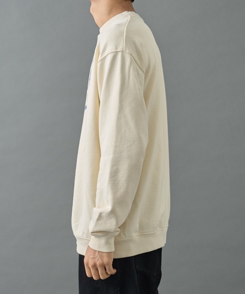 COLONY 2139（コロニートゥーワンスリーナイン）の「ヴィンテージカスレカレッジスウェット（スウェット・メンズ・アイボリー/ネイビー/チャコールグレー・LARGE/MEDIUM）」の9枚目の写真