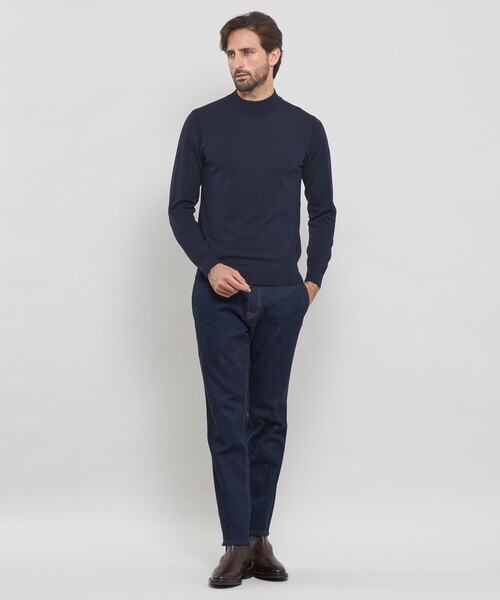 MACKINTOSH LONDON(マッキントッシュ ロンドン)の「14ゲージウォッシャブルウールモックネックニット(ニット/セーター・メンズ・ブルー/ブラック/ネイビー/パープル系その他4・L/XL/M)」の12枚目の写真