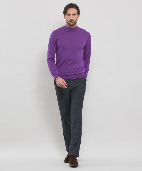 MACKINTOSH LONDON(マッキントッシュ ロンドン)の「14ゲージウォッシャブルウールモックネックニット(ニット/セーター・メンズ・ブルー/ブラック/ネイビー/パープル系その他4・L/XL/M)」の13枚目の写真
