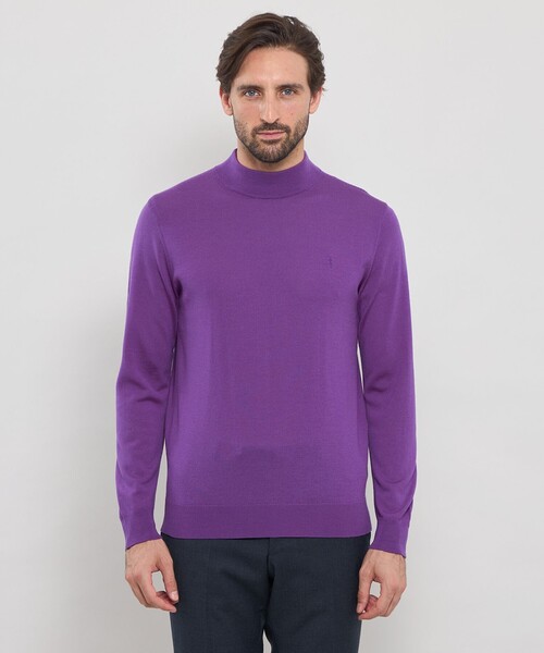 MACKINTOSH LONDON(マッキントッシュ ロンドン)の「14ゲージウォッシャブルウールモックネックニット(ニット/セーター・メンズ・ブルー/ブラック/ネイビー/パープル系その他4・L/XL/M)」の14枚目の写真