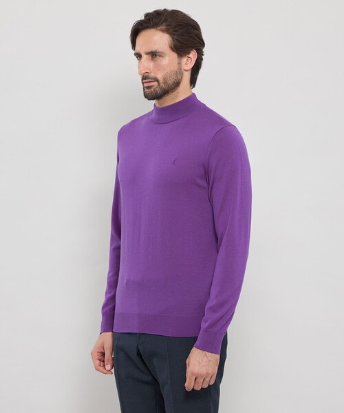 MACKINTOSH LONDON(マッキントッシュ ロンドン)の「14ゲージウォッシャブルウールモックネックニット(ニット/セーター・メンズ・ブルー/ブラック/ネイビー/パープル系その他4・L/XL/M)」の15枚目の写真