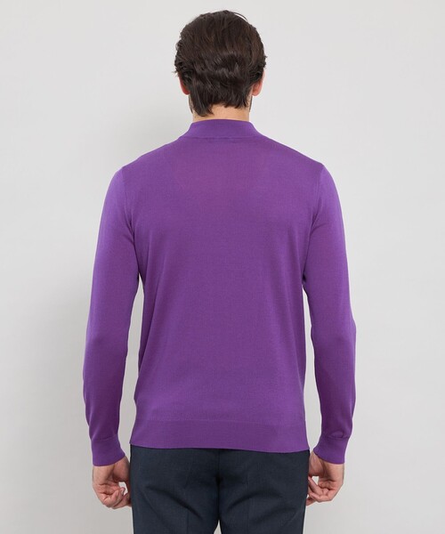 MACKINTOSH LONDON(マッキントッシュ ロンドン)の「14ゲージウォッシャブルウールモックネックニット(ニット/セーター・メンズ・ブルー/ブラック/ネイビー/パープル系その他4・L/XL/M)」の16枚目の写真