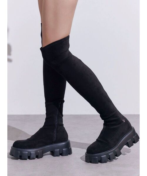 セール】E/Mスエードニーハイブーツ（ブーツ）｜EATME（イートミー）の