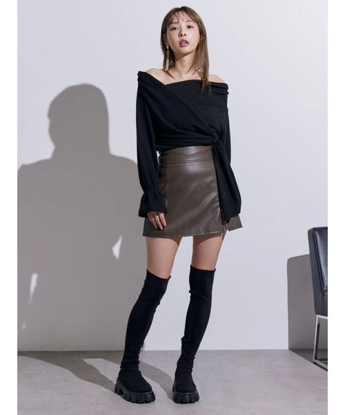 EATME（イートミー）の「E/Mスエードニーハイブーツ（ブーツ・レディース・ブラック・L/M）」の15枚目の写真