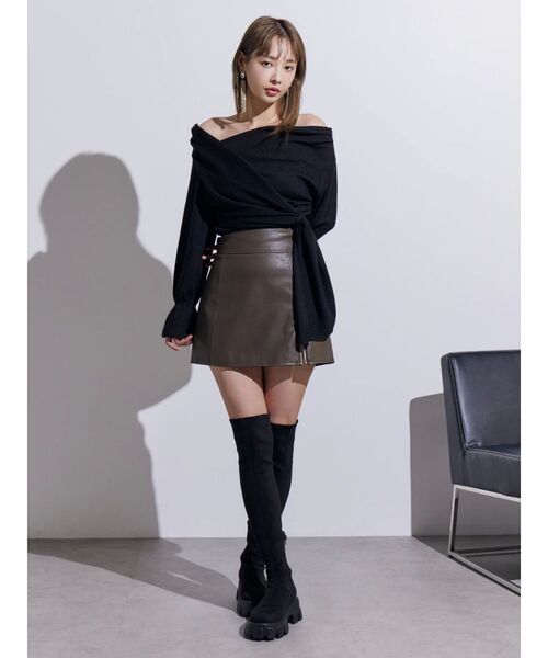 EATME（イートミー）の「E/Mスエードニーハイブーツ（ブーツ・レディース・ブラック・L/M）」の16枚目の写真