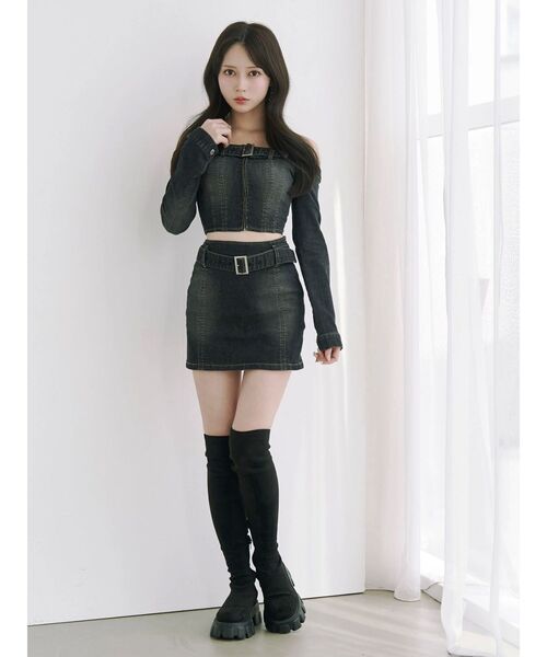 EATME（イートミー）の「E/Mスエードニーハイブーツ（ブーツ・レディース・ブラック・L/M）」の21枚目の写真