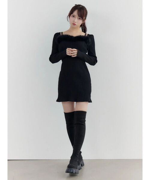 EATME（イートミー）の「E/Mスエードニーハイブーツ（ブーツ・レディース・ブラック・L/M）」の16枚目の写真