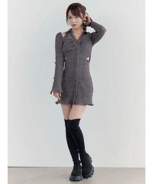 EATME（イートミー）の「E/Mスエードニーハイブーツ（ブーツ・レディース・ブラック・L/M）」の13枚目の写真