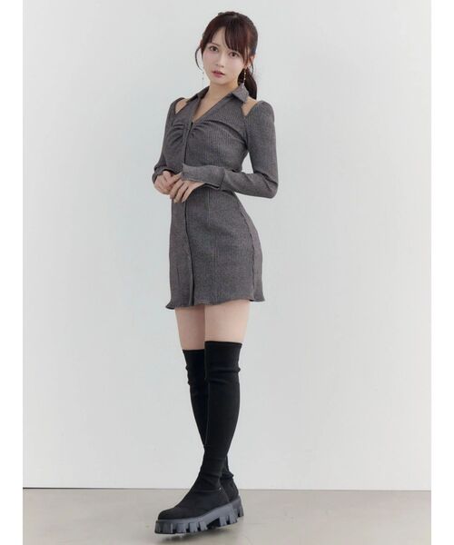 EATME（イートミー）の「E/Mスエードニーハイブーツ（ブーツ・レディース・ブラック・L/M）」の12枚目の写真