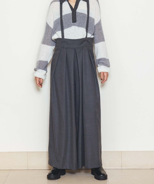 MARECHAL TERRE(マルシャルテル)の「タックワイドサロペット(その他パンツ・レディース・グレー/カーキ・FREE)」の10枚目の写真