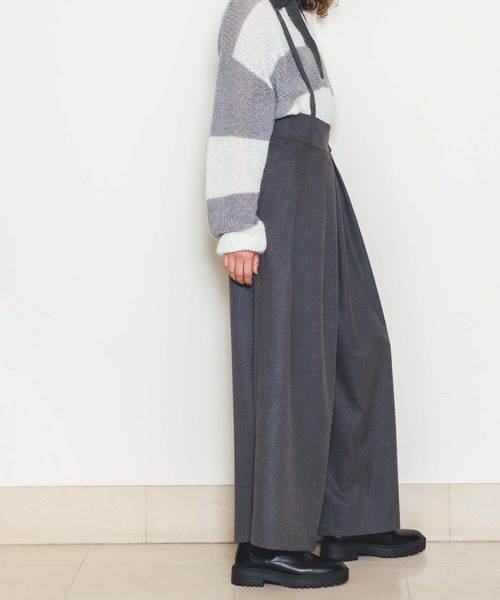 MARECHAL TERRE(マルシャルテル)の「タックワイドサロペット(その他パンツ・レディース・グレー/カーキ・FREE)」の11枚目の写真
