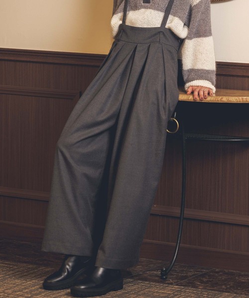 MARECHAL TERRE(マルシャルテル)の「タックワイドサロペット(その他パンツ・レディース・グレー/カーキ・FREE)」の19枚目の写真