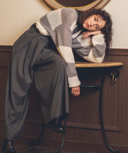 MARECHAL TERRE(マルシャルテル)の「タックワイドサロペット(その他パンツ・レディース・グレー/カーキ・FREE)」の20枚目の写真