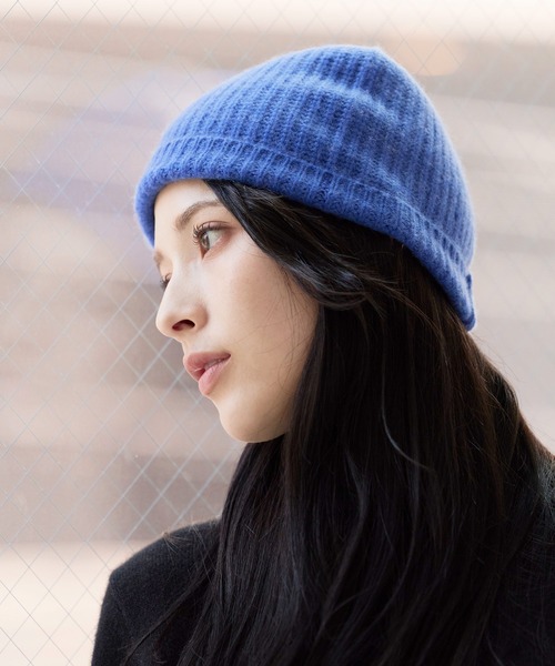 カシミヤ 100% ニット帽 キャップ（ニットキャップ/ビーニー）｜sankyo