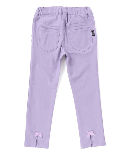 Noeil aime BeBe（ノイユエイムベベ）の「リボン付きストレッチツイルスリムパンツ（その他パンツ・キッズ・ネイビー/パープル・110cm/90cm/100cm/120cm/130cm）」の6枚目の写真