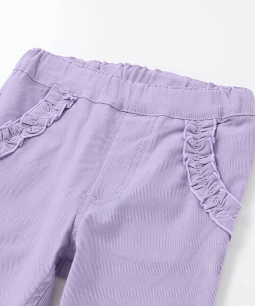 Noeil aime BeBe（ノイユエイムベベ）の「リボン付きストレッチツイルスリムパンツ（その他パンツ・キッズ・ネイビー/パープル・110cm/90cm/100cm/120cm/130cm）」の10枚目の写真