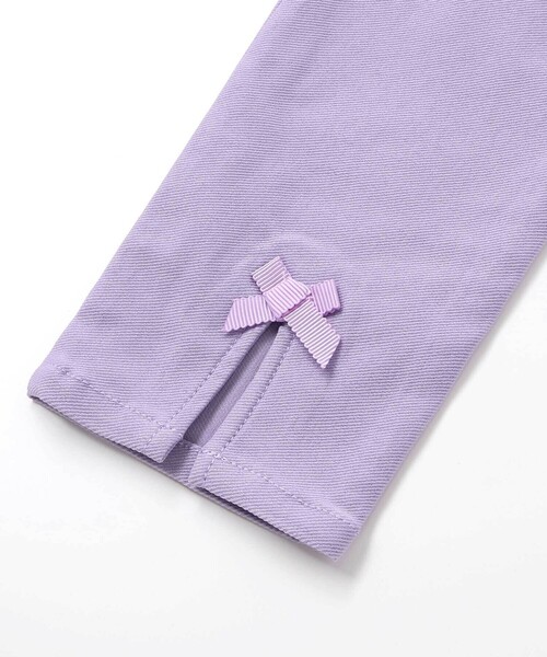Noeil aime BeBe（ノイユエイムベベ）の「リボン付きストレッチツイルスリムパンツ（その他パンツ・キッズ・ネイビー/パープル・110cm/90cm/100cm/120cm/130cm）」の14枚目の写真