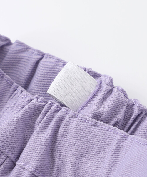 Noeil aime BeBe（ノイユエイムベベ）の「リボン付きストレッチツイルスリムパンツ（その他パンツ・キッズ・ネイビー/パープル・110cm/90cm/100cm/120cm/130cm）」の11枚目の写真