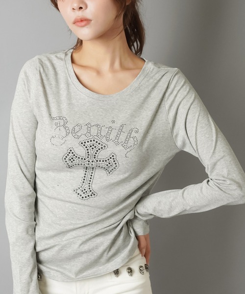 STONE  ブラック　長袖カットソー 大人気デザインが長袖になって再登場！長袖カットソー/ストーン