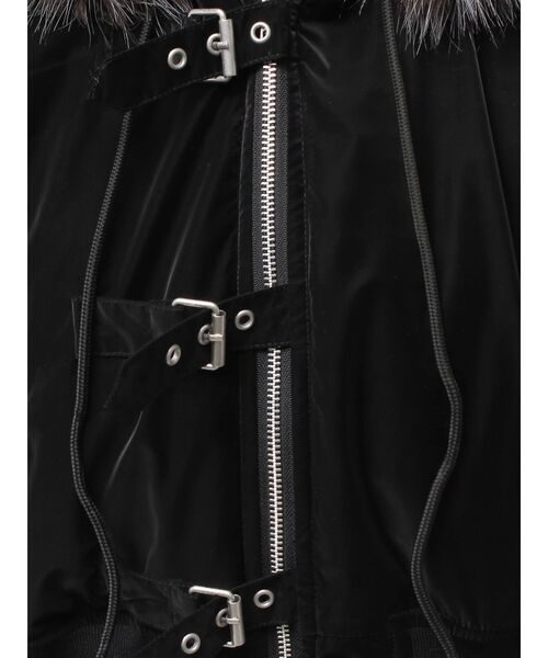 GYDA（ジェイダ）の「VOLUME ECO FURベルトショートブルゾン（ブルゾン・レディース・グレー/ブラック・FREE）」の22枚目の写真