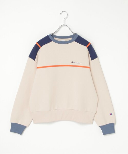 Champion(チャンピオン)の「Champion チャンピオン クルーネックスウェット(スウェット・レディース・ベージュ/ブラウン/ダークブルー・M)」の2枚目の写真