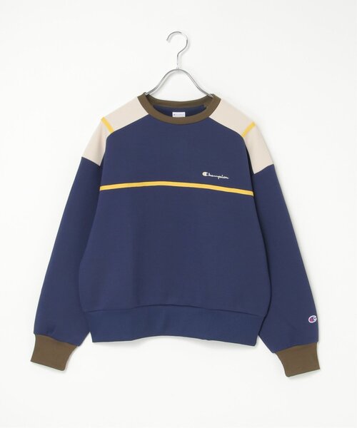 Champion(チャンピオン)の「Champion チャンピオン クルーネックスウェット(スウェット・レディース・ベージュ/ブラウン/ダークブルー・M)」の3枚目の写真