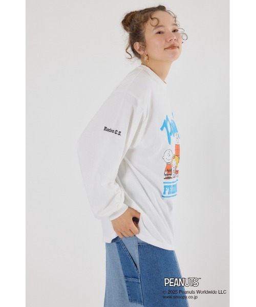 RODEO CROWNS WIDE BOWL（ロデオクラウンズワイドボウル）の「(PEANUTS)バルーンロングスリーブTシャツ（Tシャツ/カットソー・レディース・オフホワイト/ブラック/イエロー/ブラウン・FREE）」の17枚目の写真