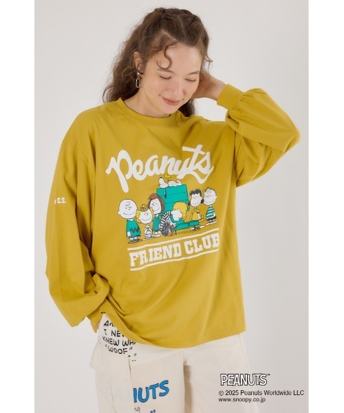 RODEO CROWNS WIDE BOWL（ロデオクラウンズワイドボウル）の「(PEANUTS)バルーンロングスリーブTシャツ（Tシャツ/カットソー・レディース・オフホワイト/ブラック/イエロー/ブラウン・FREE）」の22枚目の写真