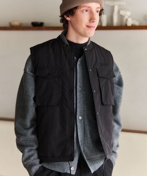MAISON CLUB(メゾンクラブ)の「【MAISON CLUB】Tech Light Padding Vest / テックライト中綿ベスト ダウンベスト ハンティングベスト ファティーグベスト KKP(ダウンベスト・メンズ・ブラウン/ブラック/グレー・L/M)」の6枚目の写真