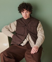 MAISON CLUB（メゾンクラブ）の「【MAISON CLUB】Tech Light Padding Vest / テックライト中綿ベスト 　ダウンベスト　ハンティングベスト　ファティーグベスト　KKP（ダウンベスト）」