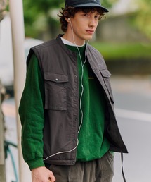 MAISON CLUB（メゾンクラブ）の「【MAISON CLUB】Tech Light Padding Vest / テックライト中綿ベスト 　ダウンベスト　ハンティングベスト　ファティーグベスト　KKP（ダウンベスト）」