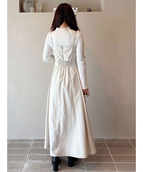 MERCURYDUO（マーキュリーデュオ）の「フレアスリーブハイネックリブニット（ニット/セーター・レディース・ラベンダー/ベージュ/ブラック/ライトブルー/オフホワイト・FREE）」の13枚目の写真