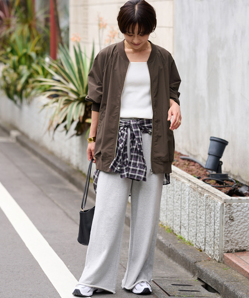 JOURNAL STANDARD relume（ジャーナルスタンダード　レリューム）の「《追加》ウォッシャブルナイロンダブルジップMA-1（ブルゾン・レディース・カーキ/ブラウン/ベージュ・FREE）」の11枚目の写真