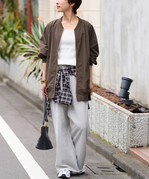 JOURNAL STANDARD relume（ジャーナルスタンダード　レリューム）の「《追加》ウォッシャブルナイロンダブルジップMA-1（ブルゾン・レディース・カーキ/ブラウン/ベージュ・FREE）」の12枚目の写真