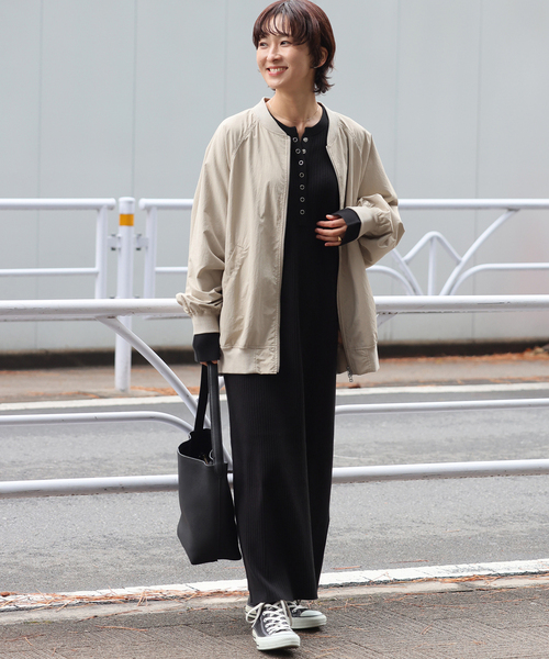 JOURNAL STANDARD relume（ジャーナルスタンダード　レリューム）の「《追加》ウォッシャブルナイロンダブルジップMA-1（ブルゾン・レディース・カーキ/ブラウン/ベージュ・FREE）」の19枚目の写真