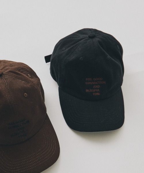 FEEL GOOD CONNECTION AND BLISSFUL TIME（フィールグッドコネクションアンドブリスフルタイム）の「ロゴ刺繍キャップ（キャップ・レディース・ベージュ/ブラウン/ブラック・FREE）」の2枚目の写真