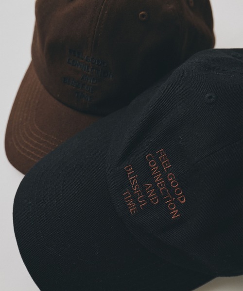 FEEL GOOD CONNECTION AND BLISSFUL TIME（フィールグッドコネクションアンドブリスフルタイム）の「ロゴ刺繍キャップ（キャップ・レディース・ベージュ/ブラウン/ブラック・FREE）」の8枚目の写真