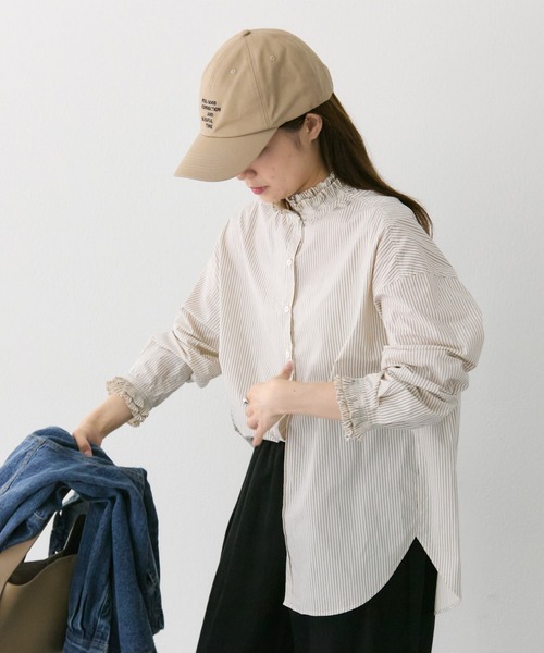 FEEL GOOD CONNECTION AND BLISSFUL TIME（フィールグッドコネクションアンドブリスフルタイム）の「ロゴ刺繍キャップ（キャップ・レディース・ベージュ/ブラウン/ブラック・FREE）」の6枚目の写真