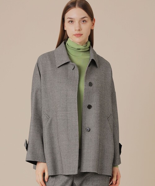 MACKINTOSH LONDON(マッキントッシュ ロンドン)の「【ROSLEY/ロズリー】ライトウールリバーコート(ピーコート・レディース・ブラック/ブラウン/チャコールグレー・38)」の2枚目の写真