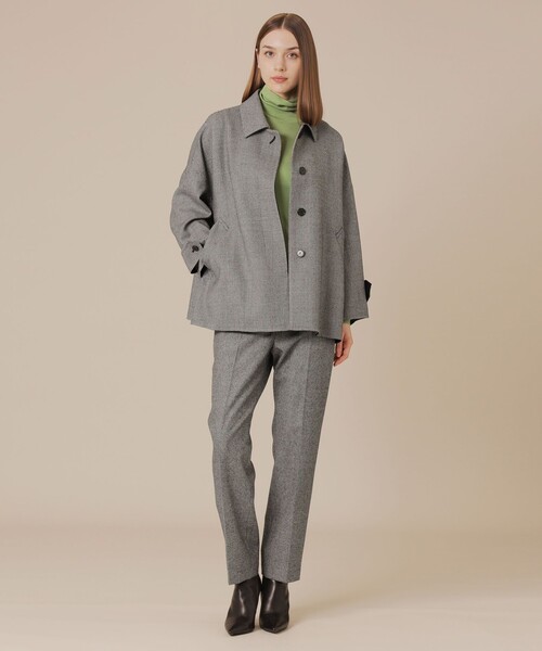 MACKINTOSH LONDON(マッキントッシュ ロンドン)の「【ROSLEY/ロズリー】ライトウールリバーコート(ピーコート・レディース・ブラック/ブラウン/チャコールグレー・38)」の13枚目の写真
