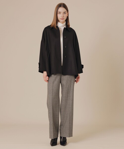 MACKINTOSH LONDON(マッキントッシュ ロンドン)の「【ROSLEY/ロズリー】ライトウールリバーコート(ピーコート・レディース・ブラック/ブラウン/チャコールグレー・38)」の14枚目の写真