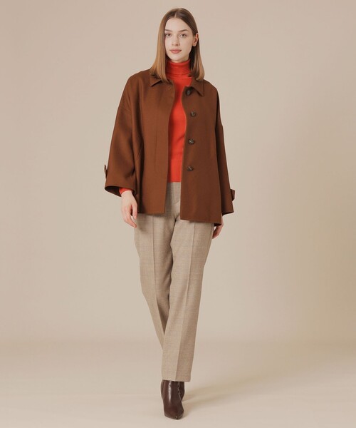 MACKINTOSH LONDON(マッキントッシュ ロンドン)の「【ROSLEY/ロズリー】ライトウールリバーコート(ピーコート・レディース・ブラック/ブラウン/チャコールグレー・38)」の15枚目の写真