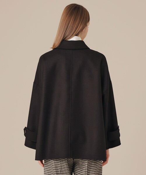 MACKINTOSH LONDON(マッキントッシュ ロンドン)の「【ROSLEY/ロズリー】ライトウールリバーコート(ピーコート・レディース・ブラック/ブラウン/チャコールグレー・38)」の9枚目の写真